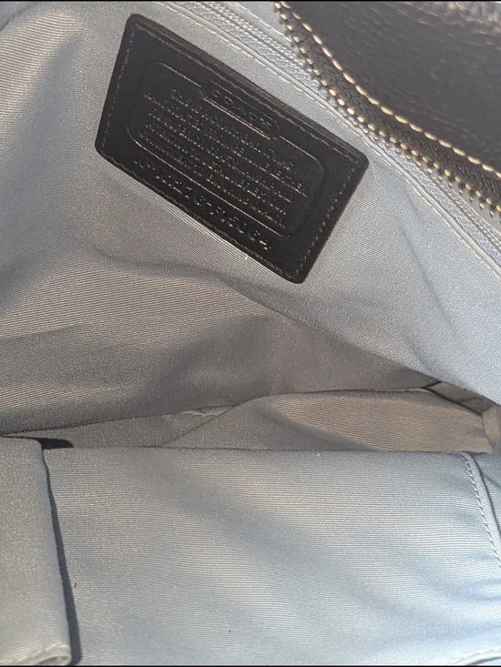 Coach Leather Pebble Black Shoulder bag K1276-F15064 - Picture 5 of 16